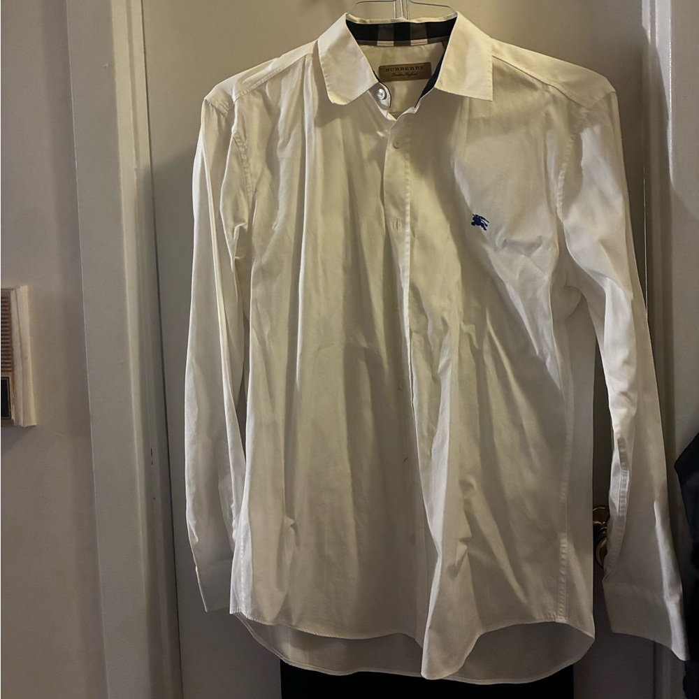 Burberry Classic White Men's Dress Shirt